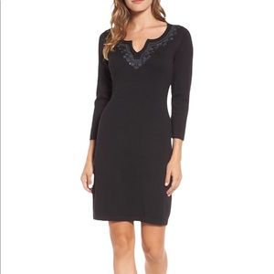 NWT Tommy Bahama Women's Pickford Embellished Split Neck Sweater Dress - Large